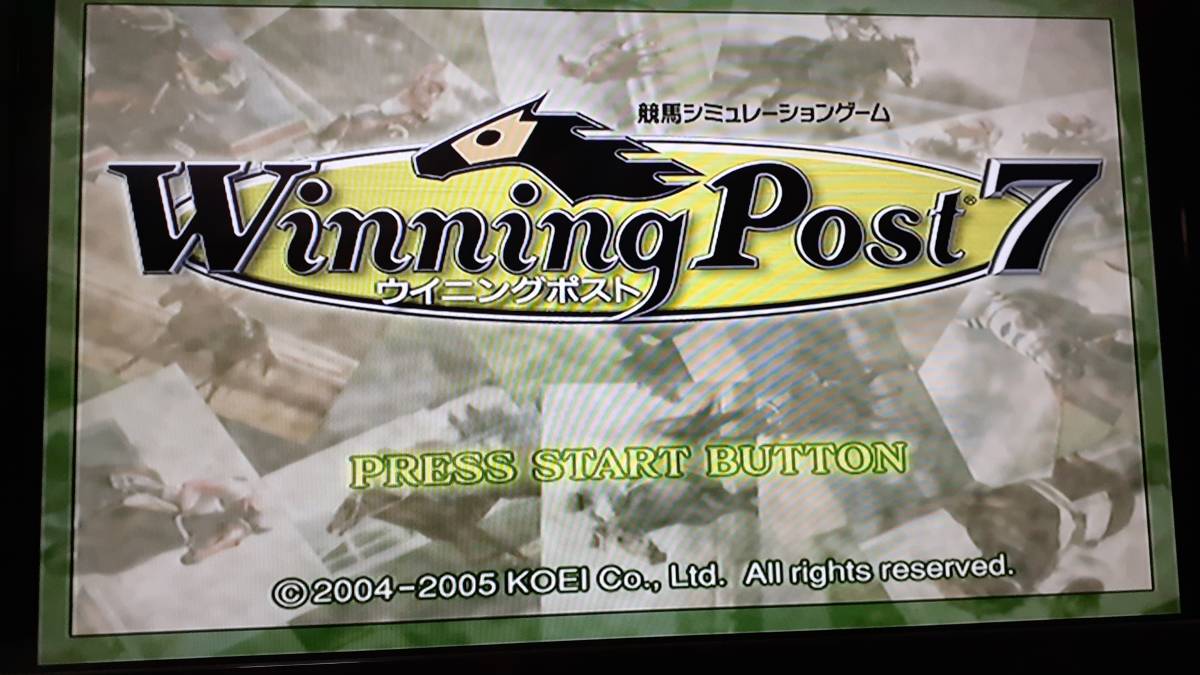 ◎　ＰＳ２　【ウィニングポスト　７】箱/説明書/動作保証付/2枚までクイックポストで送料185円_画像2