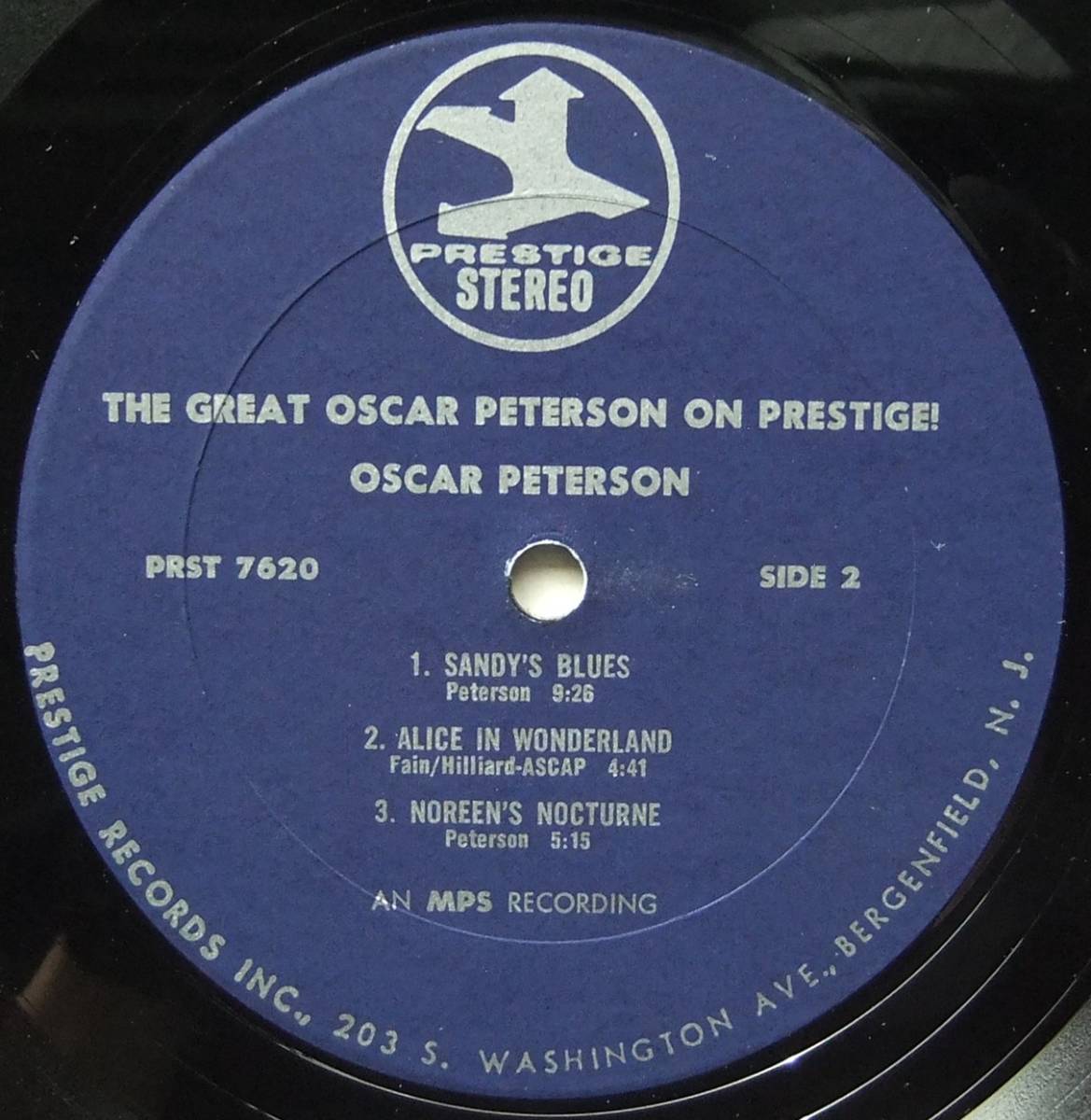 ◆ The Great OSCAR PETERSON on Prestige ◆ Prestige PR 7620 (blue) ◆ V_画像4