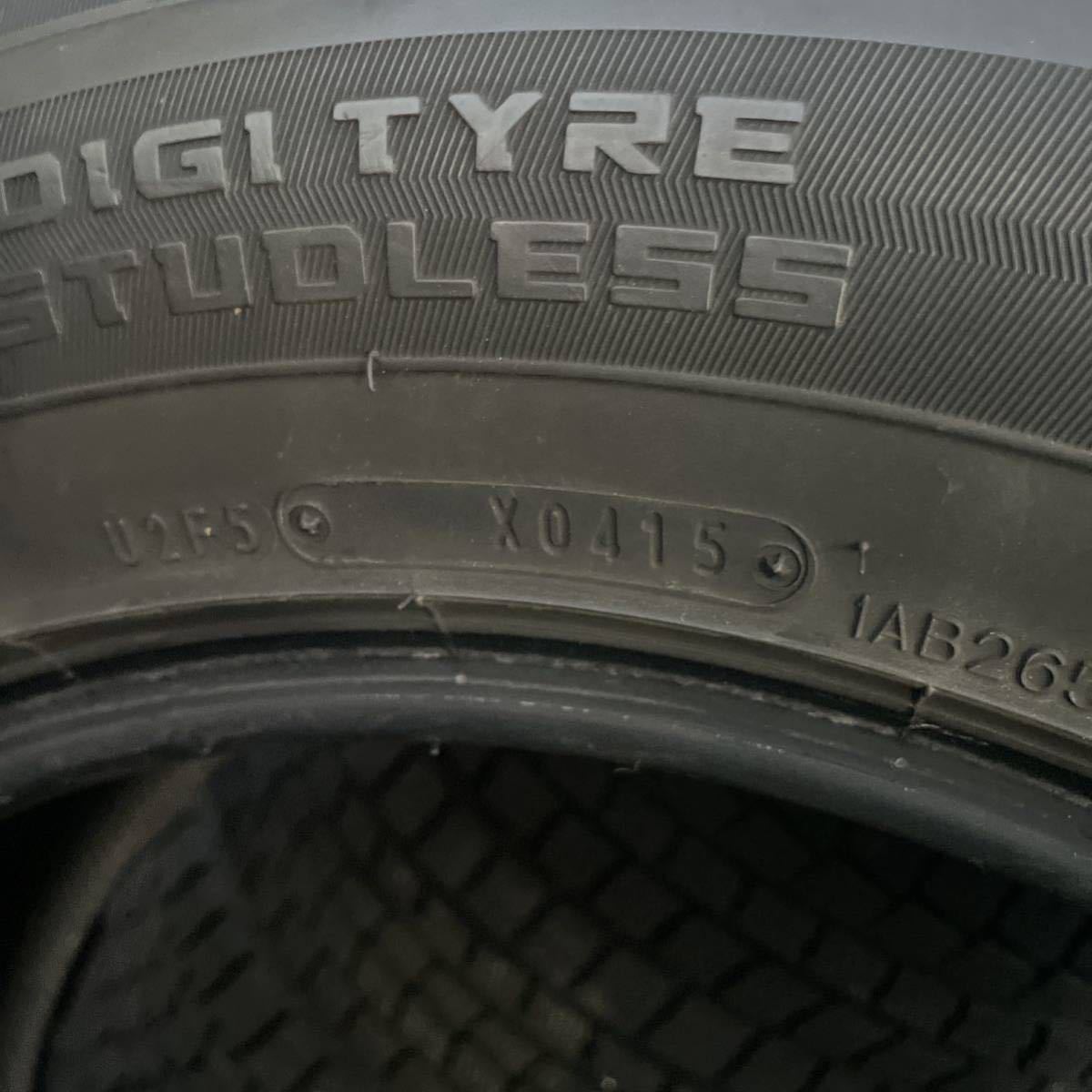 225/65R17 ダンロップウインターマックスSJ8 中古スタッドレスタイヤ4本セット　2015年製　バリ山_画像5