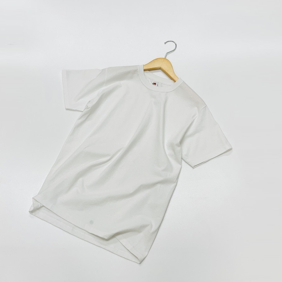 未使用品 /S/ FRUIT OF THE LOOM ホワイト 半袖Tシャツ メンズ レディース カジュアル アウトドア キャンプ スポーツ フルーツオブザルーム_画像2