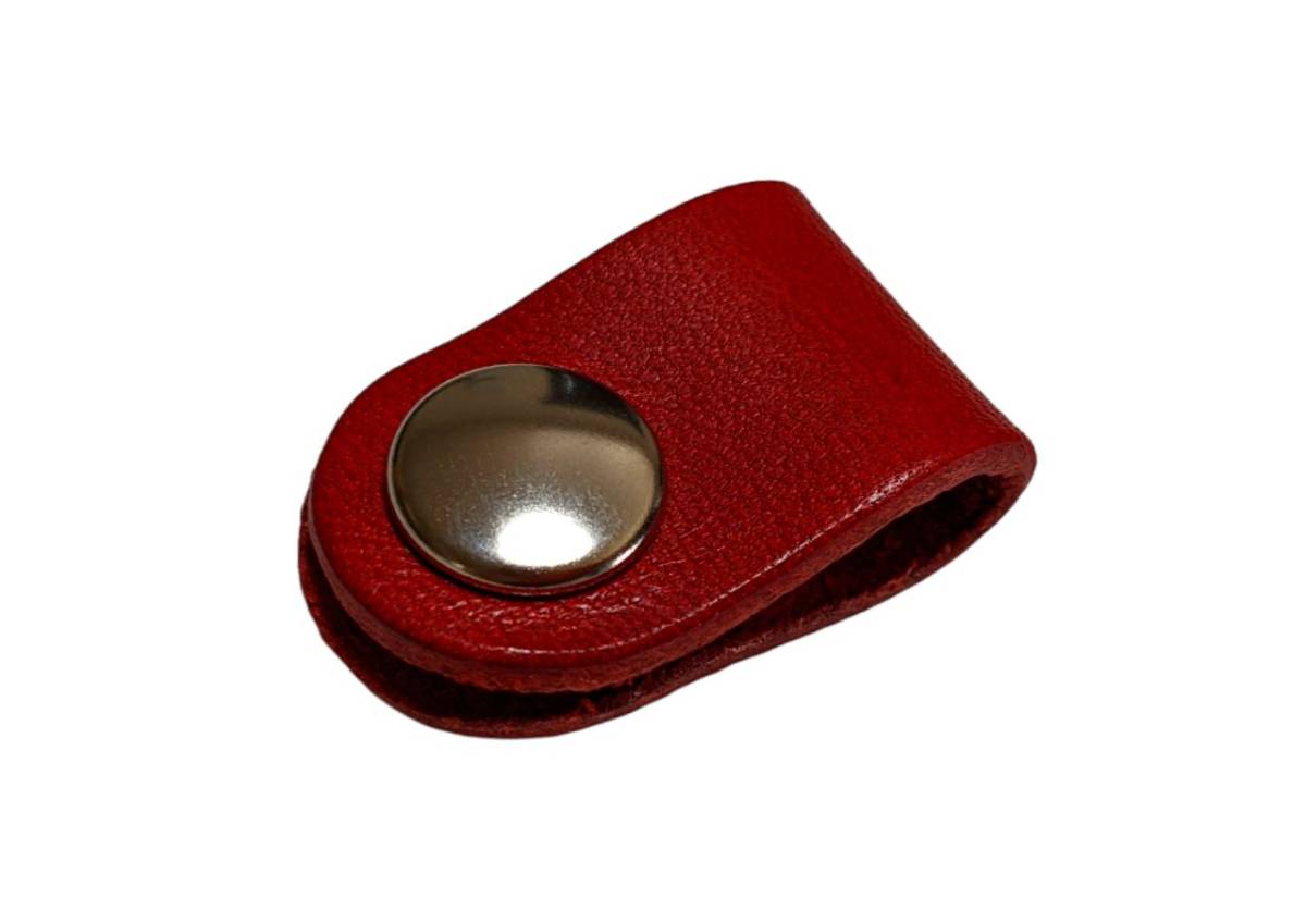  is possible to choose 5 color Tochigi leather red cow leather code clip original leather accessory Point ..