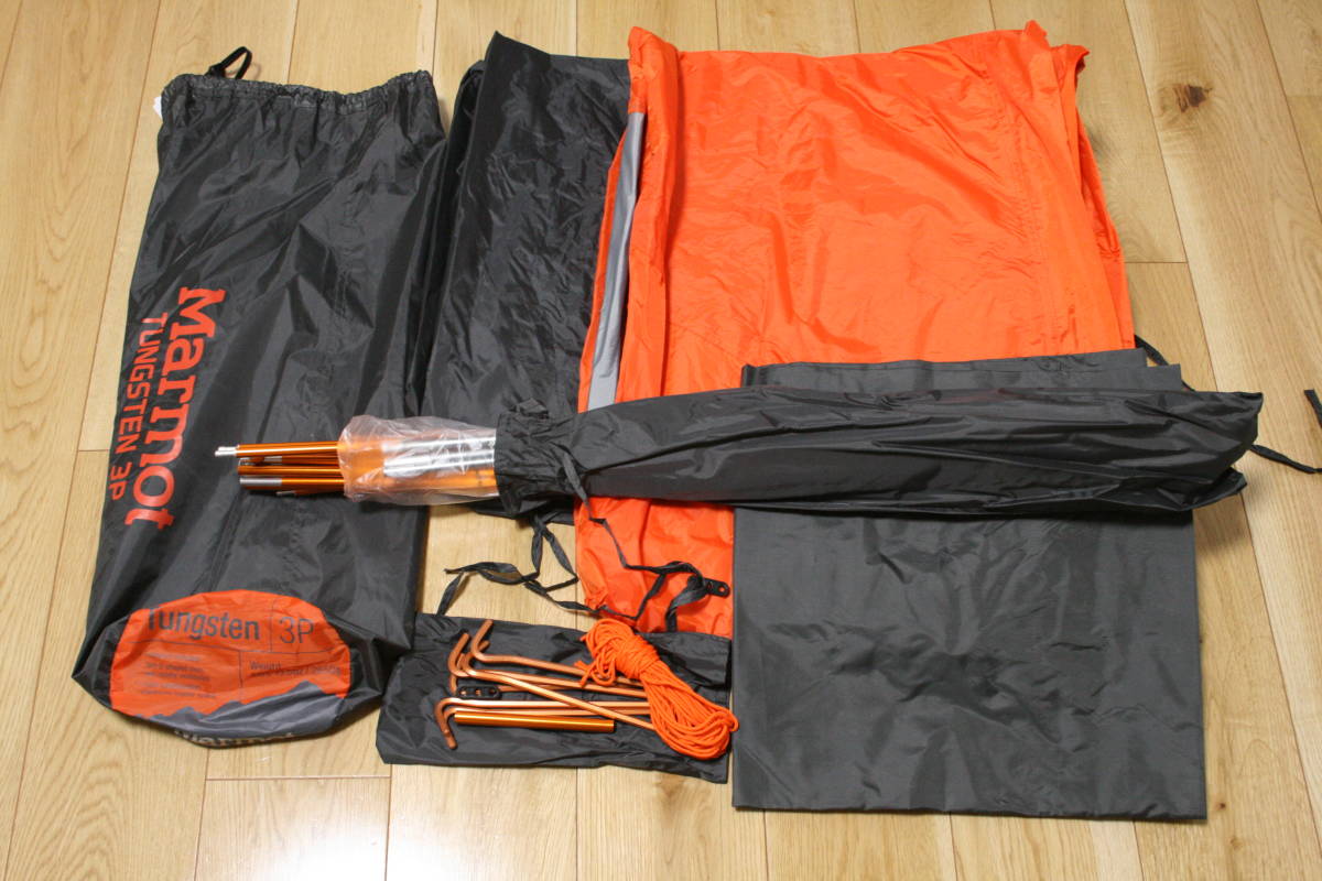     原文:11-24・１円売～　★新品★マーモット・テント・タングステン・２Ｐ・フットプリント付・Marmot　Tungsten☆キャンプ・登山・