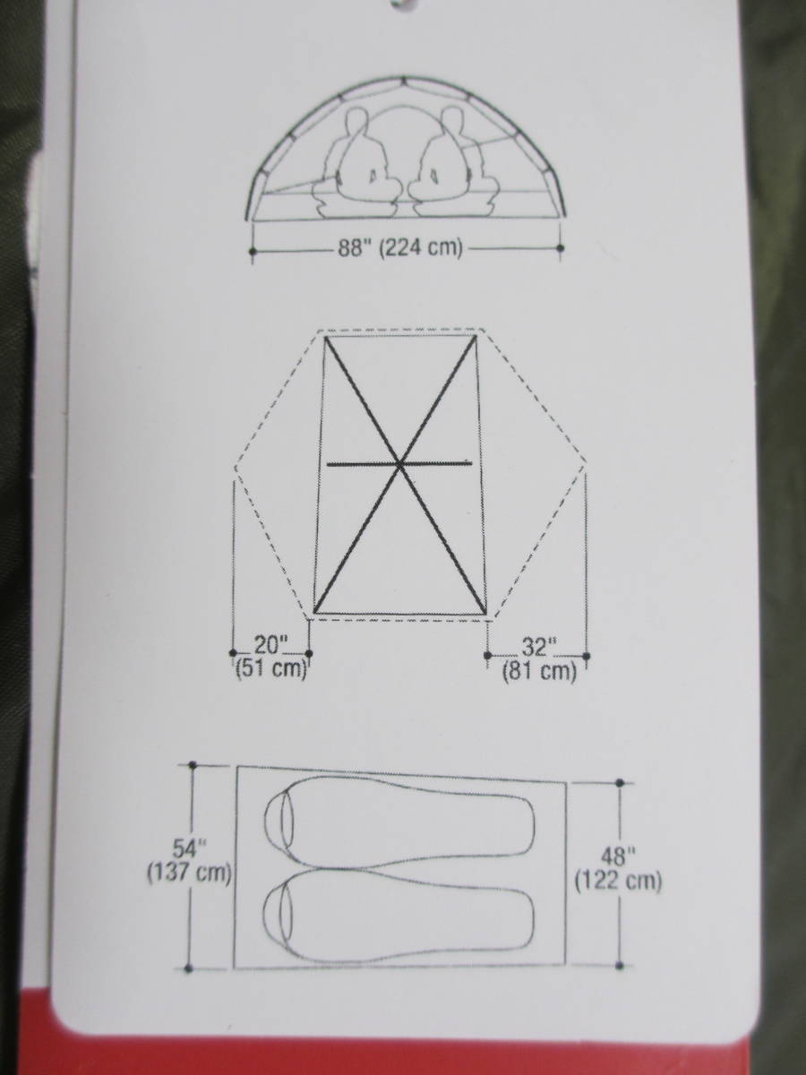  原文:11-26・１円売～　★新品・未使用★　マーモット・テント・タングステン・２Ｐ　Marmot　TUNGSTEN フットプリント付　☆キャンプ・登山