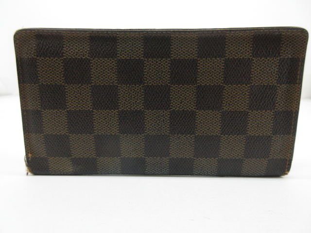 d80264-ap [送料280円]中古◇LOUIS VUITTON ルイヴィトンダミエ ポルトバルールカルトクレディ ロングウォレット N61823 [170-231125]_画像2