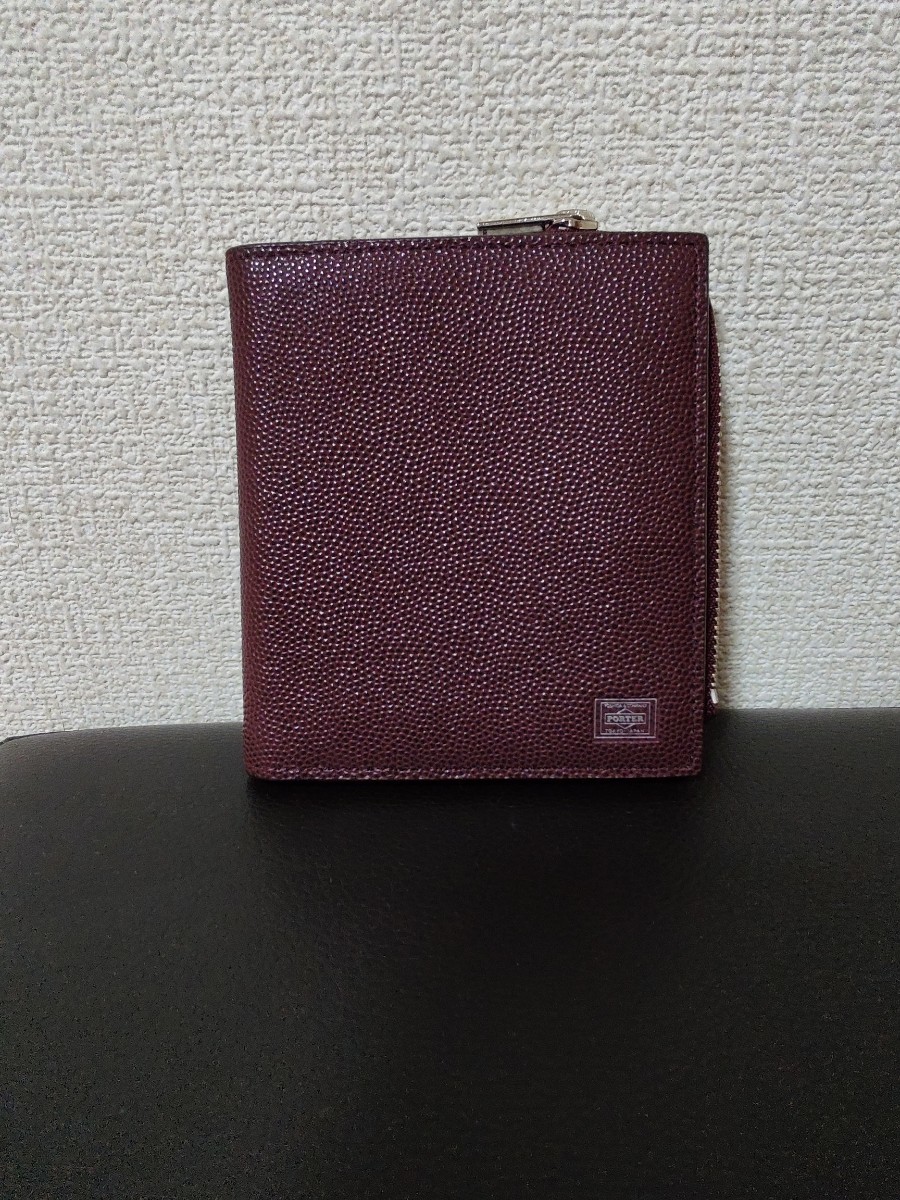 PORTER　ABLE 二つ折り財布 極美品　ボルドー　ポーター　エイブル