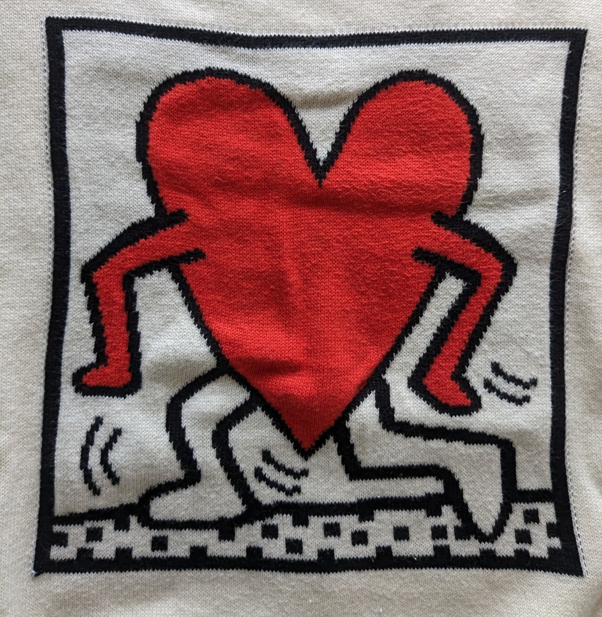 新品同様 AG by apuagirl キースヘリング ニット セーター 限定 エージーバイアクアガール Keith Haring_画像1