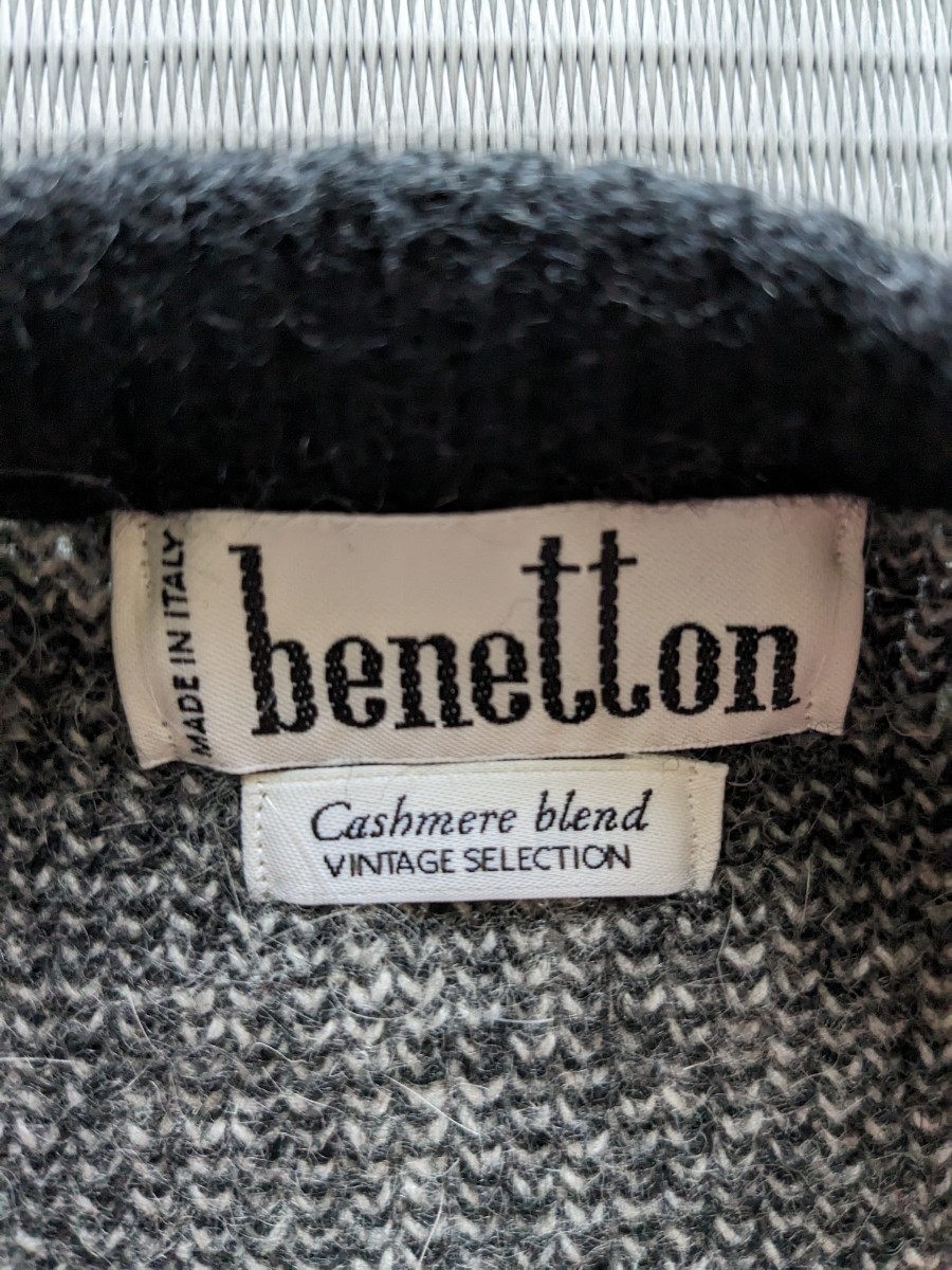  as good as new BENETTON Italy made sweater cashmere Blend knitted Benetton Vintage selection 