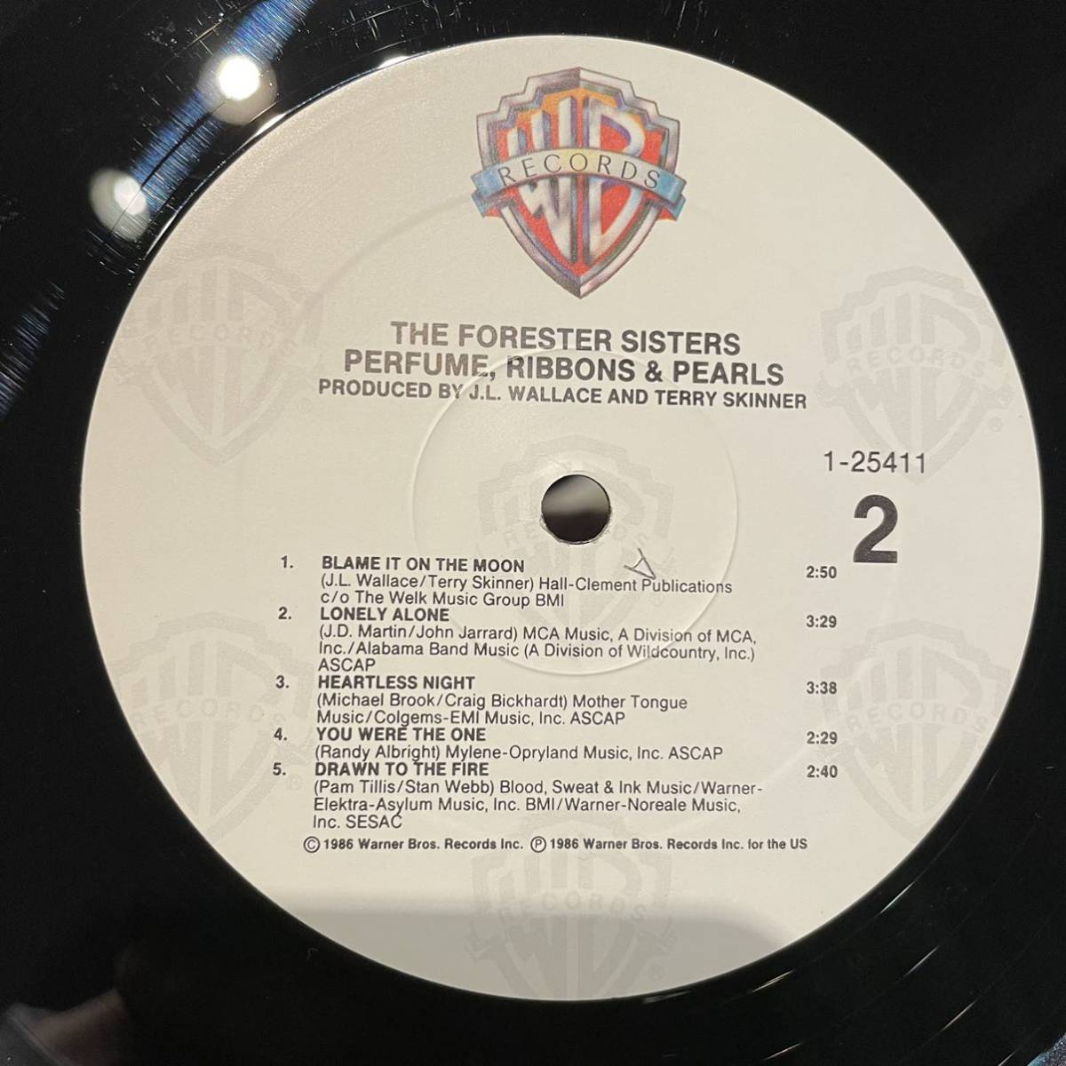 【US盤Org.】The Forester Sisters Perfume, Ribbons & Pearls (1986) Warner Bros. Records 25411-1_画像5