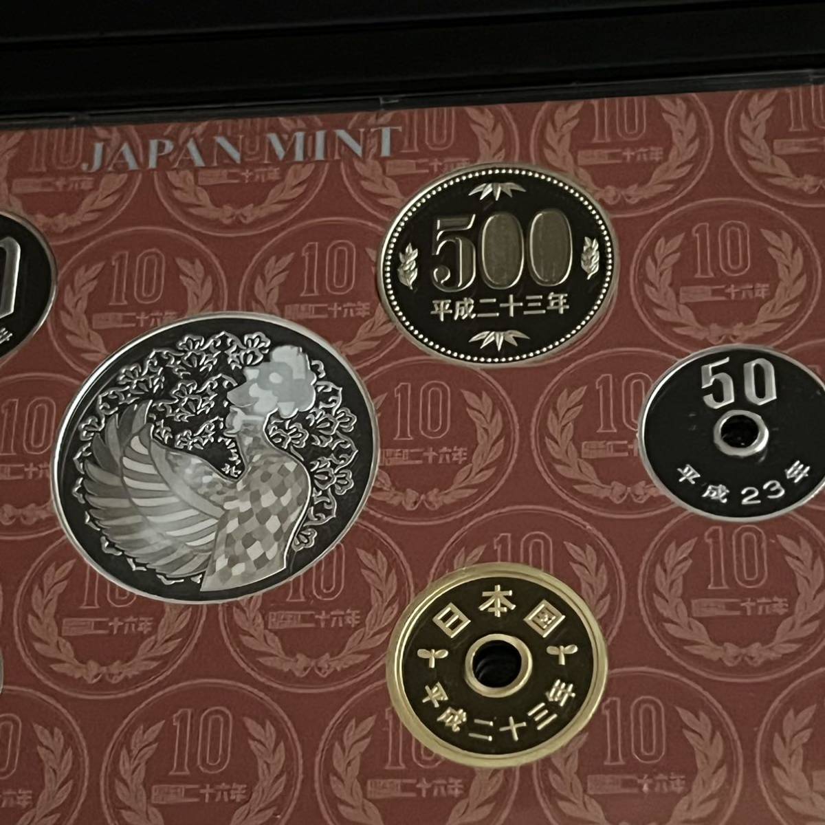 2011年 造幣東京フェア 2011プルーフ貨幣セット 10円青銅貨幣誕生60周年 SV925 約20g メダル入り 造幣局_画像5