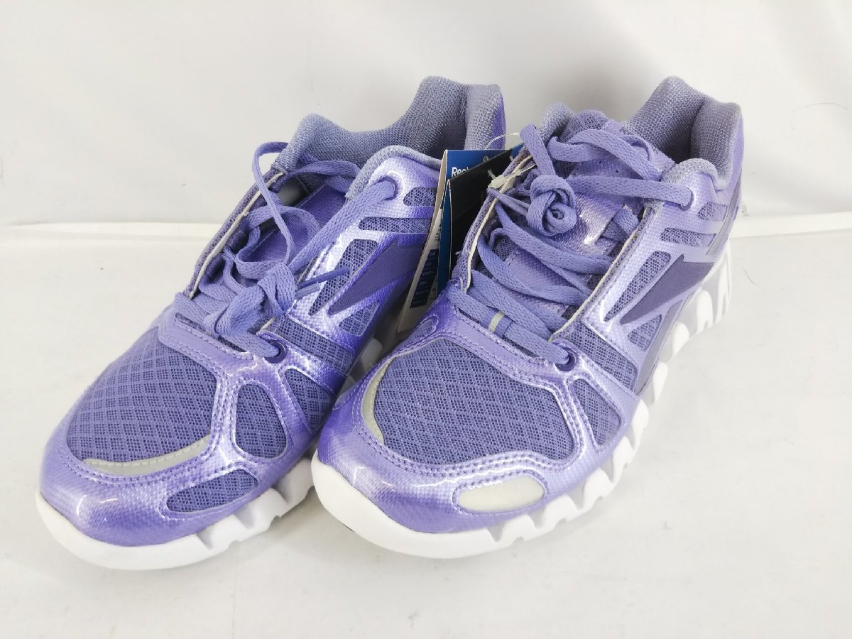 Reebok リーボック ZIG TECH US7 1/2 24.5cm ランニングシューズ 靴 紫_画像1