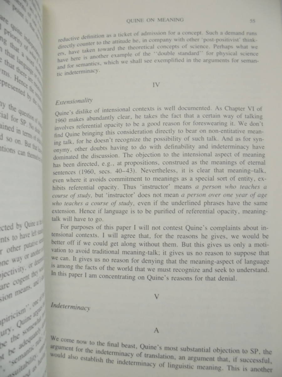 クワイン　「The Philosophy of W. V. Quine, Volume 18 」Lewis Edwin Hahn、 Paul Arthur Schilpp　哲学洋書　英語　149_画像7