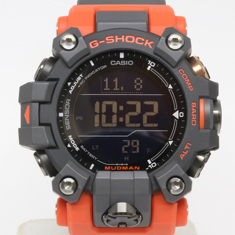 美品！ CASIO カシオ G-SHOCK GW-9500-1A4JF MUDMAN マッドマン 電波 ソーラー 時計 (質屋 藤千商店)_画像1