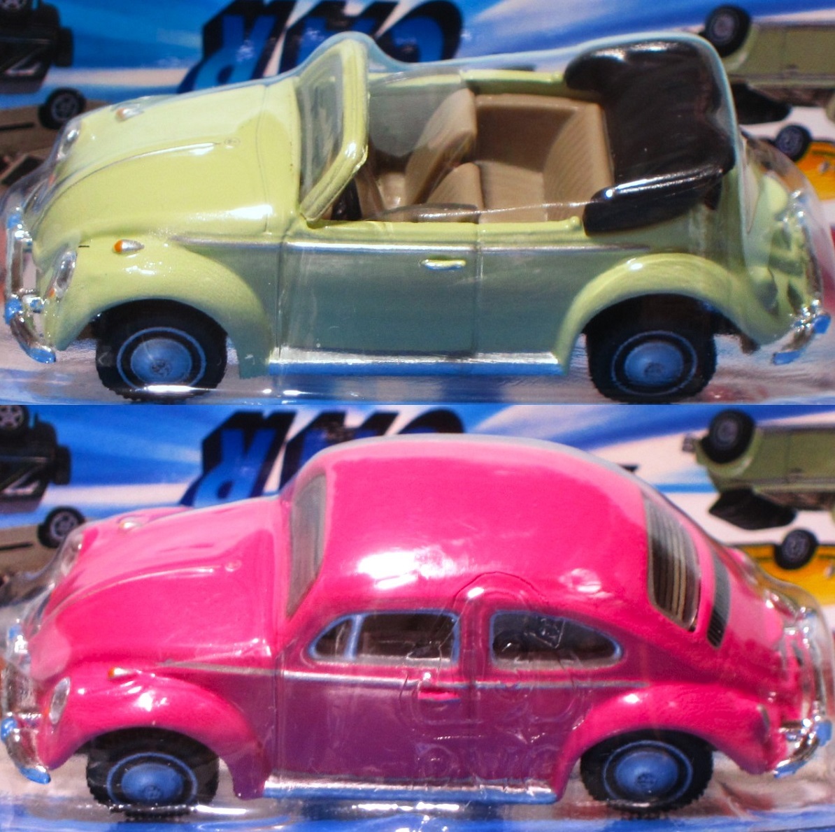 FURUTA R-Type Car 1/72 VW ビートル ピンク ＆ カブリオレ 薄緑 BEETLE PINK & KABRIOLETT LIGHT-GREEN フルタ アール・タイプカー 未開封_画像8