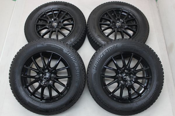 BS ブリザック DM-V3 225/65R17 2022年製 ホイールセット 17インチ 中古スタッドレス 中古ホイール アウトバック CX-5 CX-8 エクストレイル_画像1