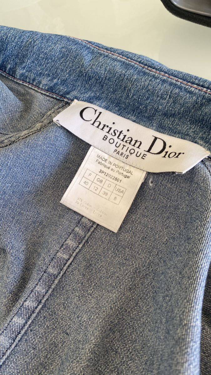 Dior Christian Dior Denim жакет прекрасный товар 