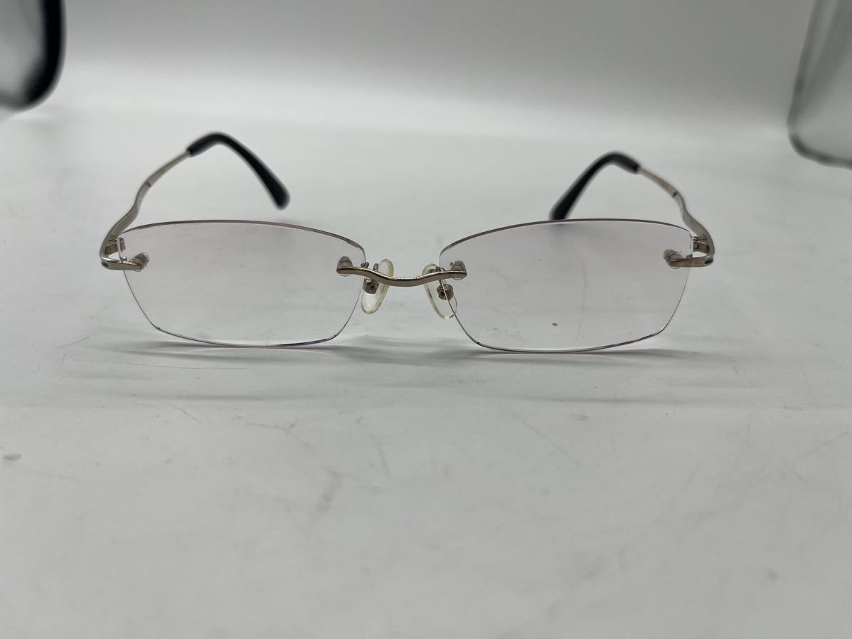 k14WG 眼鏡　メガネ メガネフレーム 総重量21g_画像1