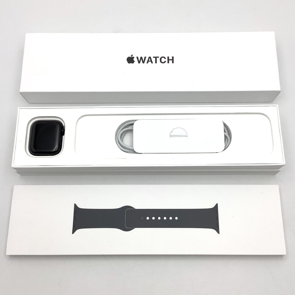 【現状販売】【初期化済】Apple Watch SE 第2世代 MNJT3J/A A2722 40mm ミッドナイト アルミ スポーツバンド ブラック スマートウォッチ_画像1
