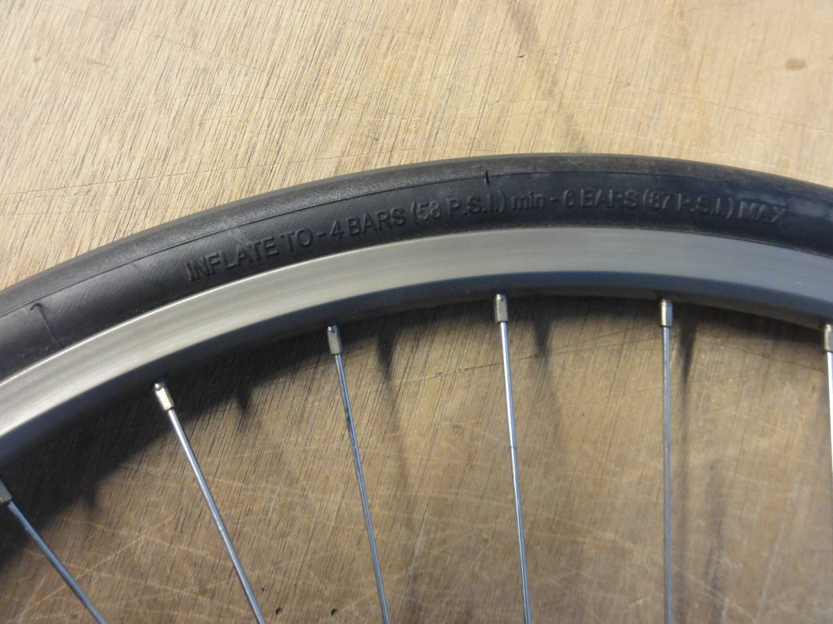 ♪自転車 タイヤ ホイールセット 2本セット MICHELIN/SHIMANO 26インチ ※ジャンク品　■１７０_画像8