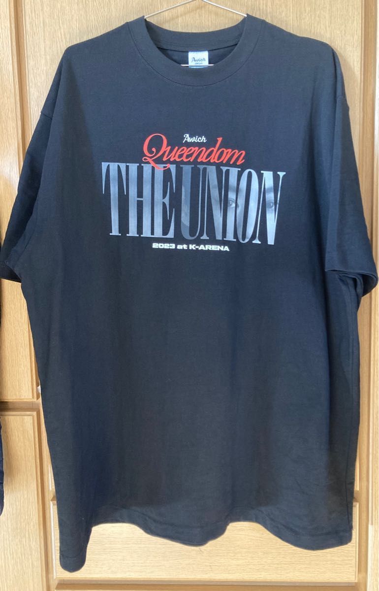 非売品　Awich Tシャツ　XL Queendom The Union K-ARENA エイウィッチ 半袖　ステッカー付き