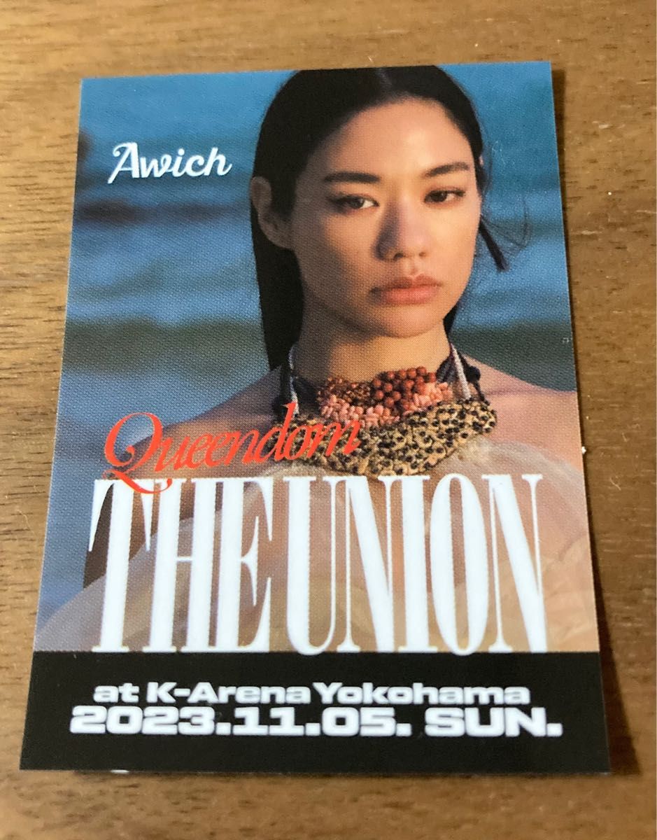 非売品　Awich Tシャツ　XL Queendom The Union K-ARENA エイウィッチ 半袖　ステッカー付き