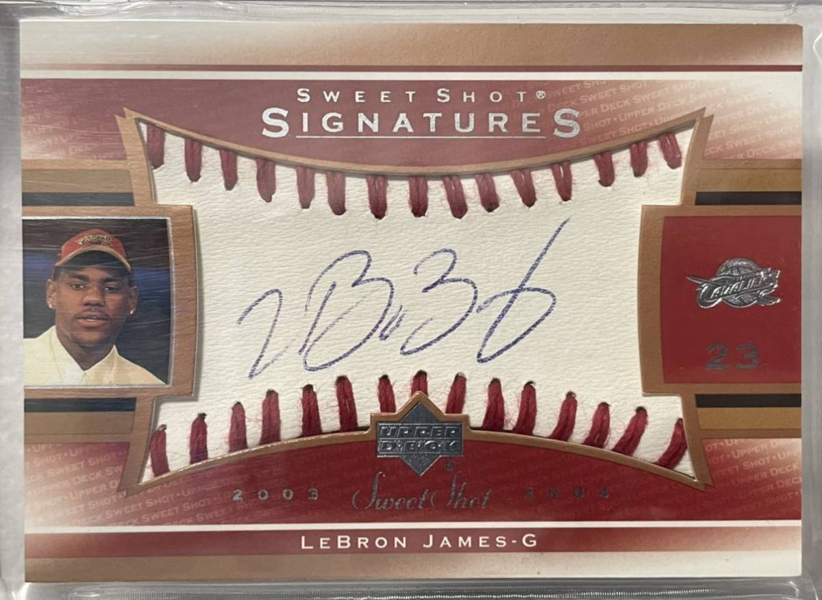 激レア03/04 Upper Deck Sweet Shot Sweet Spot auto Lebron James RC BGS8.5 レブロン ルーキー 直筆サイン SP49枚限定!!_画像1