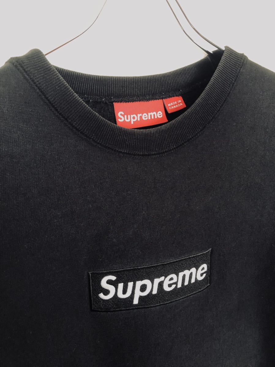 SUPREME Box Logo Crewneck Black L 初期 紙タグ シュプリーム