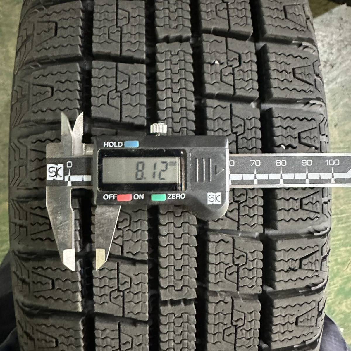 14B7☆N-ONE等に ☆155/65R14 2019年製　ホイール付　スタッドレス4本セット　4穴　PCD100_画像6