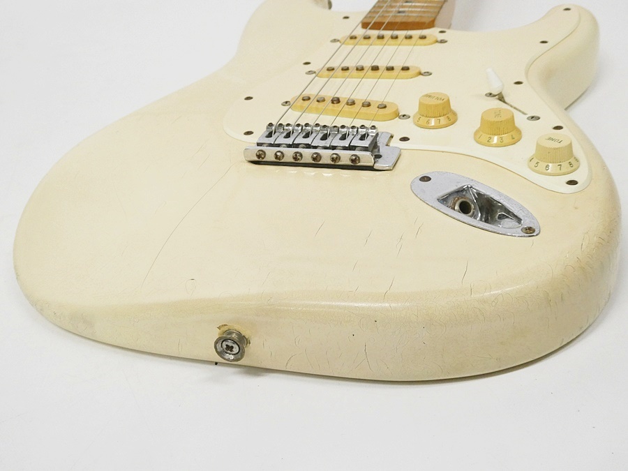 02 67-581663-10 △ [Y] Fender フェンダー Squier スクワイヤー Stratocaster ストラトキャスター エレキギター ホワイト 旭67_画像5