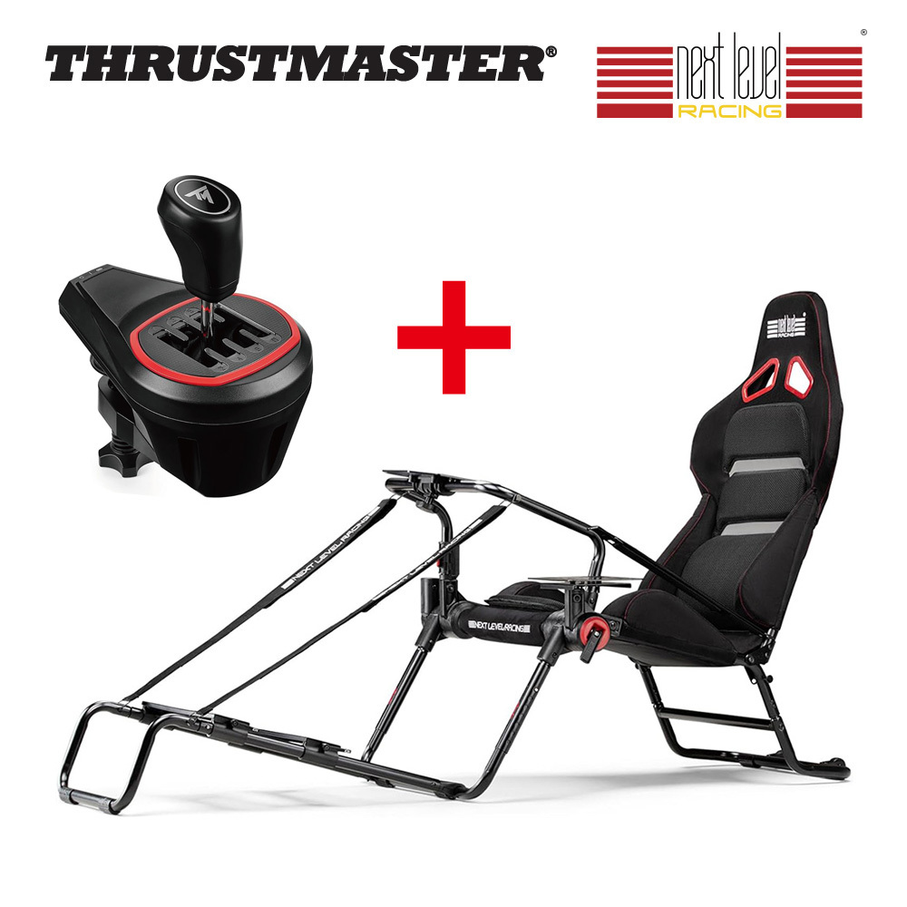 Thrustmaster TH8S Shifter Add-On + Next Level Racing GT Lite Pro 2点セット スラストマスター シフター 折り畳み式 スタンド 輸入品