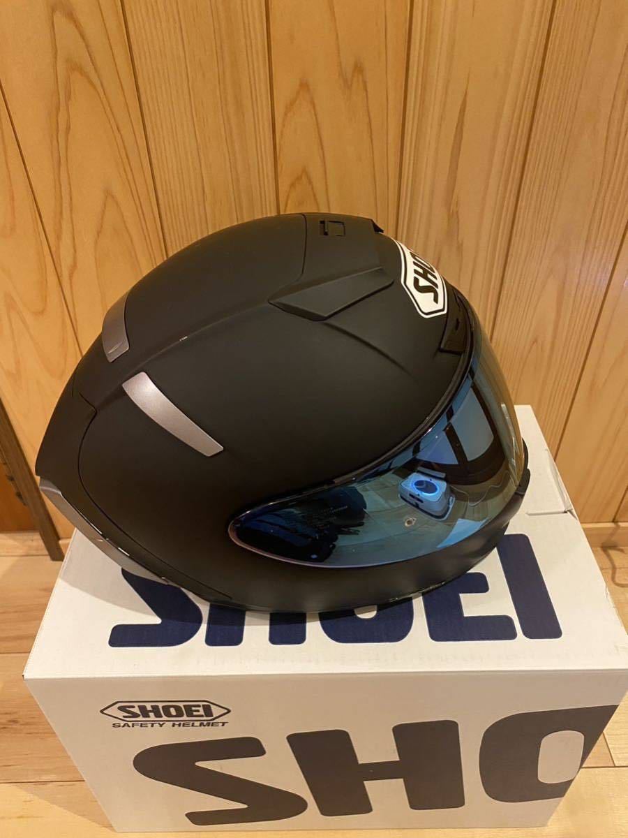 【美品】SHOEI X-Fourteen(X-14) マットブラック Mサイズ ブルーミラーシールド　X14_画像8