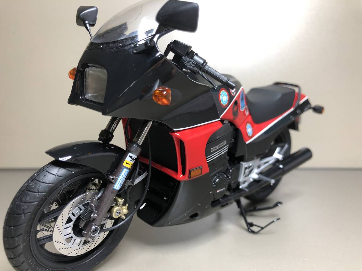 完成品 TOP GANマーベリック劇仕様GPZ900R アオシマ製1/12(完成品