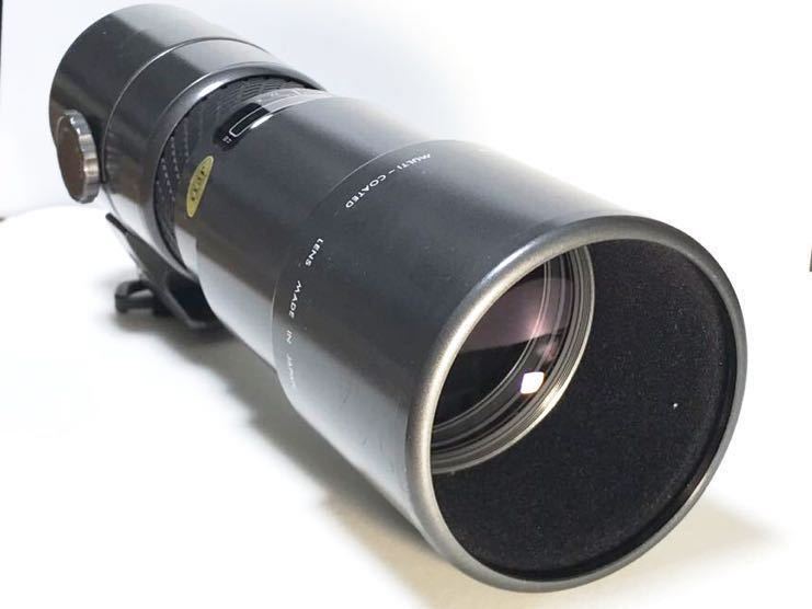 動作品 SIGMA AF TELE 400mm F5.6 MULTI-COATED Canon EFマウント_内蔵式のフードも便利です。