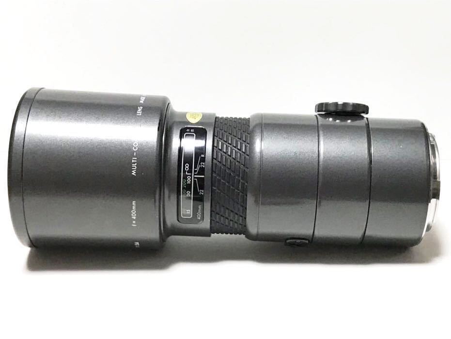 動作品 SIGMA AF TELE 400mm F5.6 MULTI-COATED Canon EFマウント_外装は比較的綺麗な状態です。