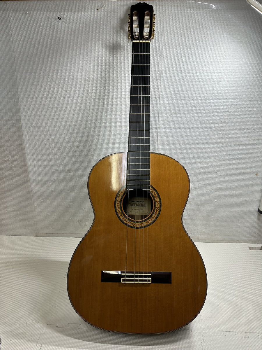 【TAKAMINE／タカミネ】 No.5 クラシックギター ブラウン ハンドクラフト 1981年製 ハードケース付き ★ 現状品_画像2