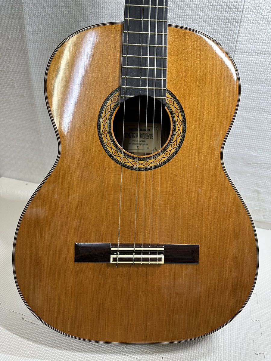 【TAKAMINE／タカミネ】 No.5 クラシックギター ブラウン ハンドクラフト 1981年製 ハードケース付き ★ 現状品_画像4