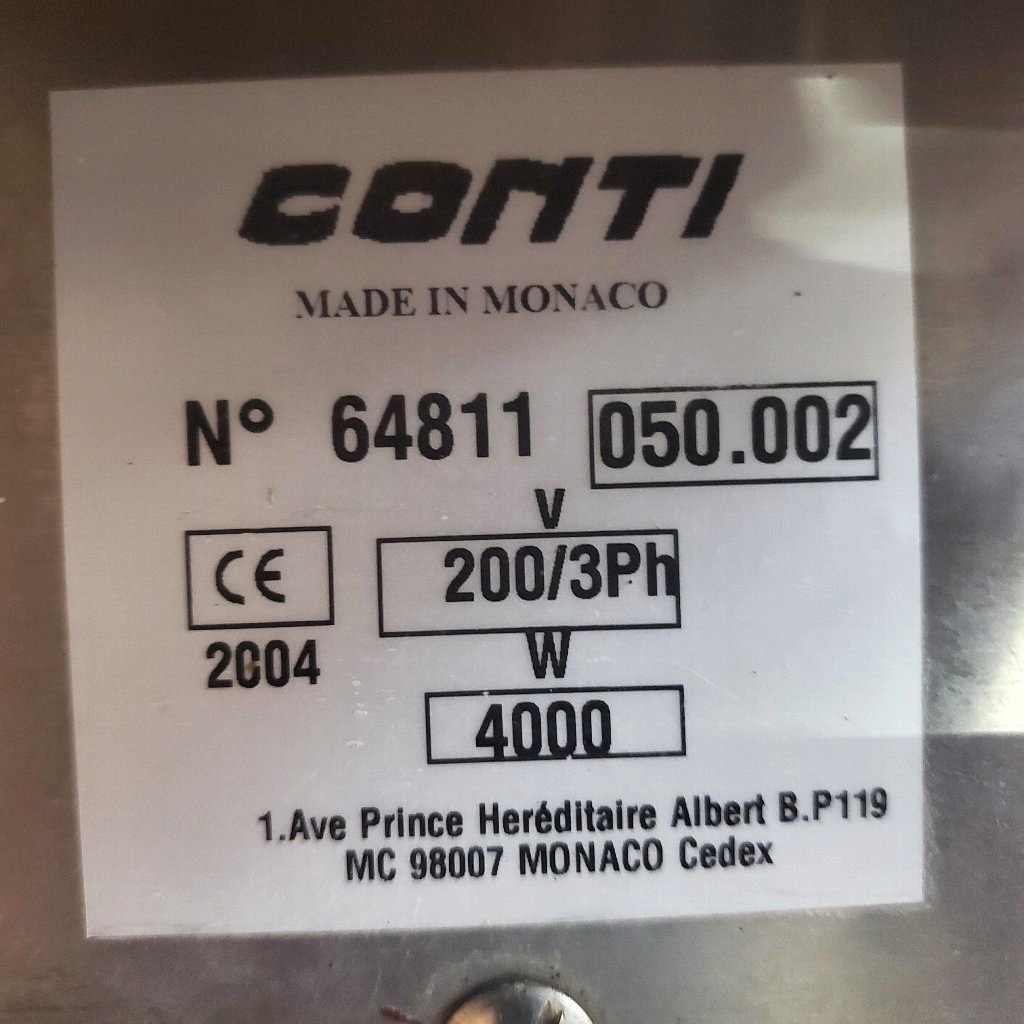 ★☆*j135 CONTI エスプレッソ コーヒーマシン No64811 三相200V コーヒーメーカー 業務用 通電確認 現状☆★_画像4