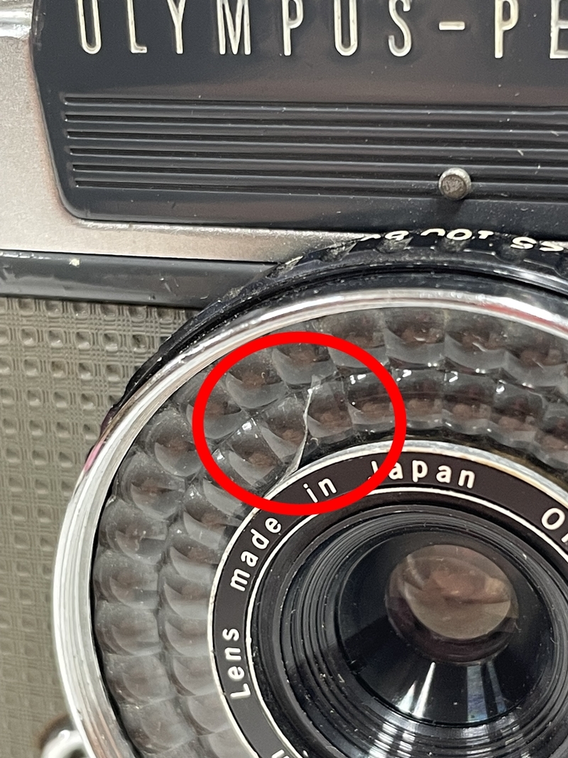 ● コレクター必見 OLYMPUS-PEN EE-2 オリンパス ペン レンズ D.Zuiko 1:3.5 f=28mm コンパクトカメラ ジャンク品 部品取り Ca847_画像4