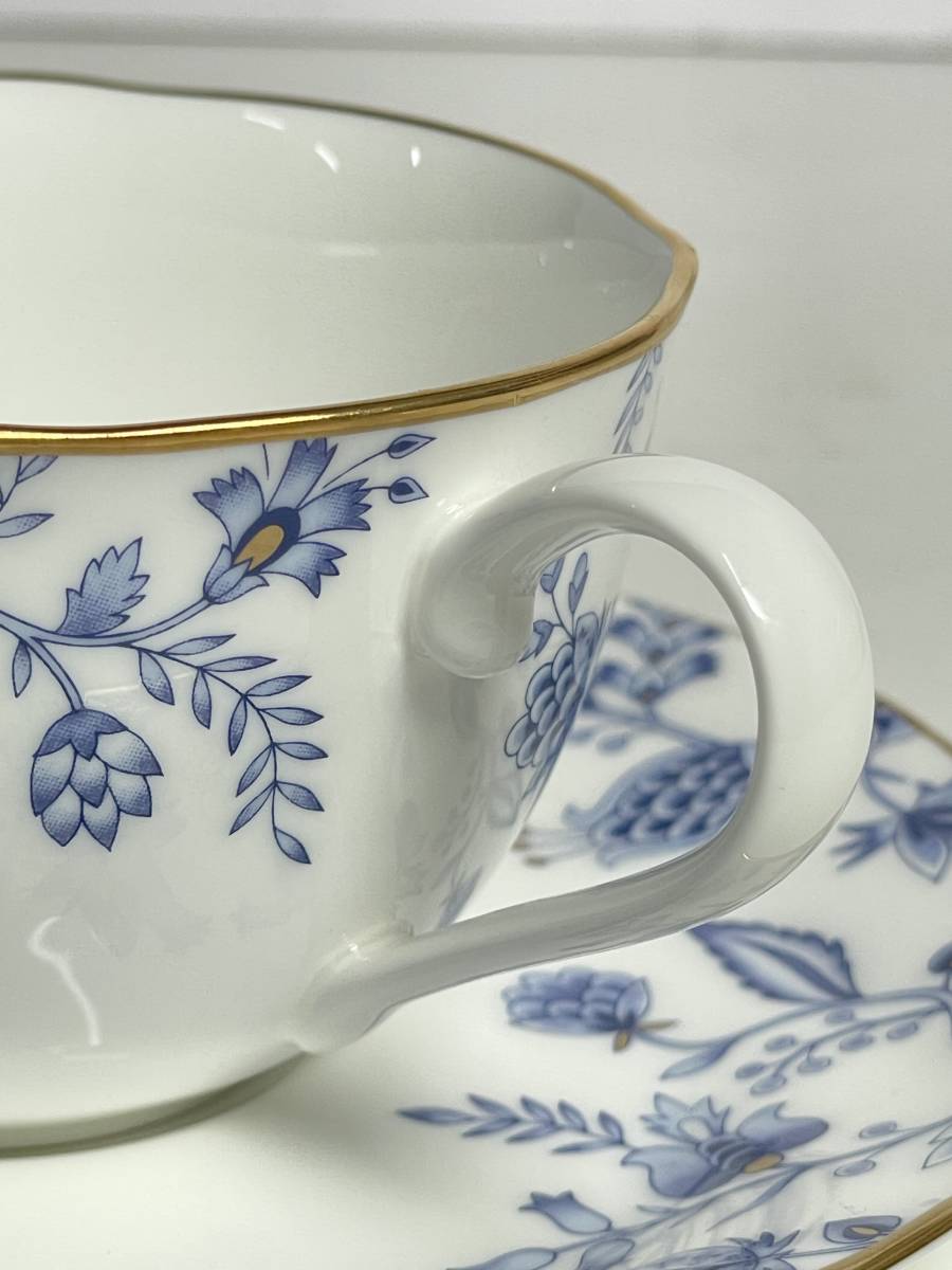 ★コレクター必見 未使用品 Noritake ノリタケ ブルーソレンティー カップ＆ソーサー 5客 洋食器 茶器 コレクション 元箱 Th1116●2_画像5