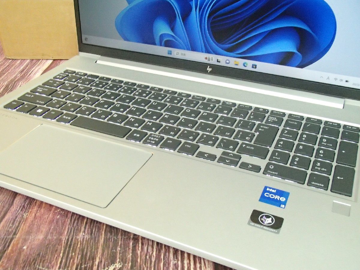 ノートパソコン 15インチ Windows11 HP EliteBook 650 G9 展示美品 Core i5-1235U メモリ8GB SSD 256GB 15.6型FHD WEBカメラ_画像6