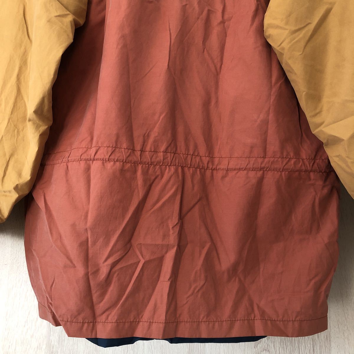 (k) 90s 90年代 Penfield アノラック パーカー USA製 サイズM ベージュ×オレンジ アウトドア _画像6