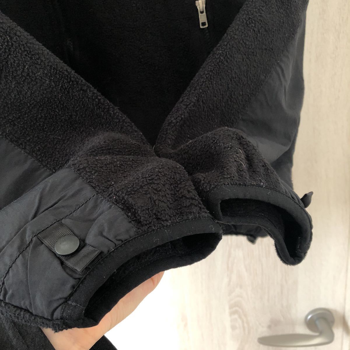 (k) THE NORTH FACE TNF ノースフェイス デナリ ジャケット 黒 ブラック サイズM アウトドア _画像8