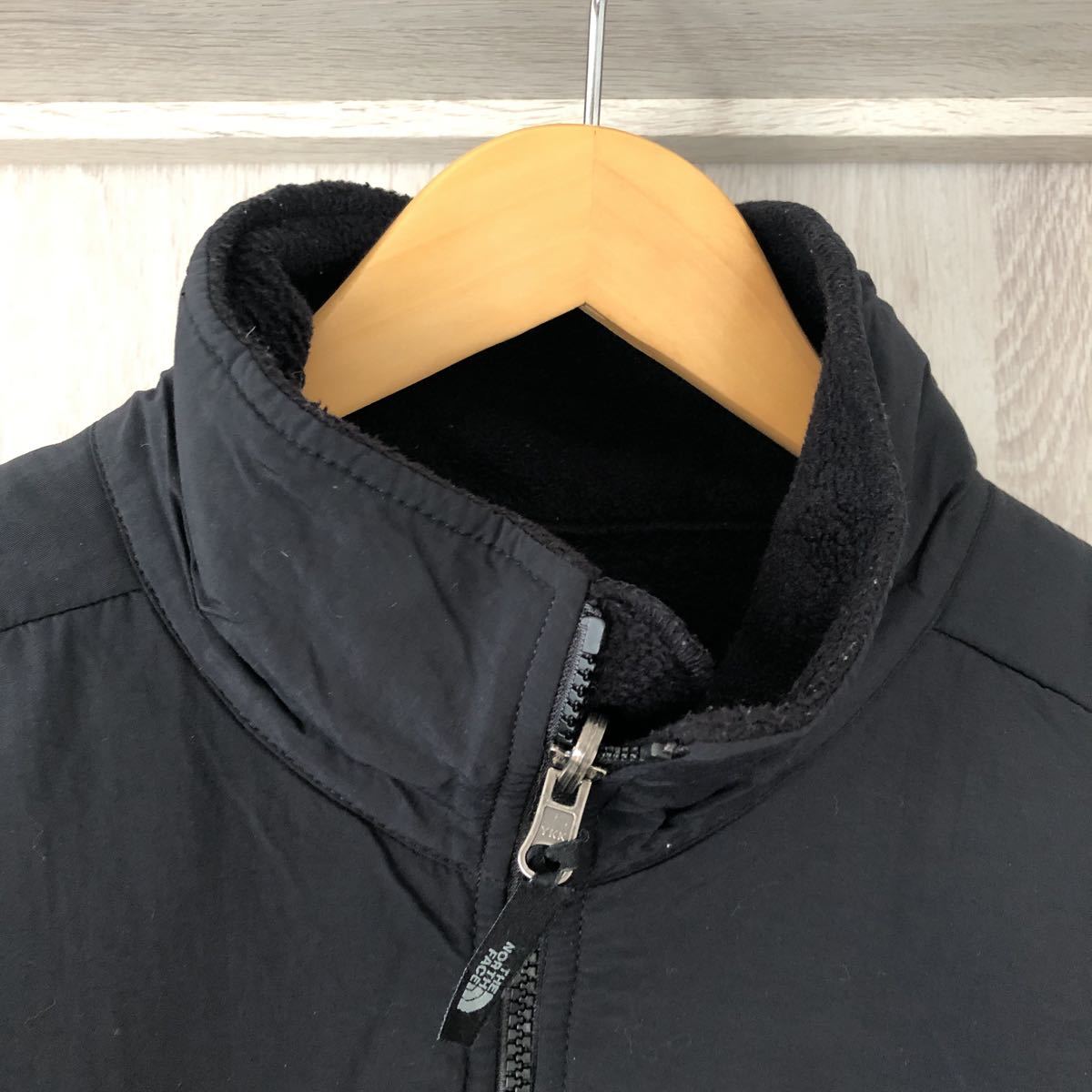 (k) THE NORTH FACE TNF ノースフェイス デナリ ジャケット 黒 ブラック サイズM アウトドア _画像3