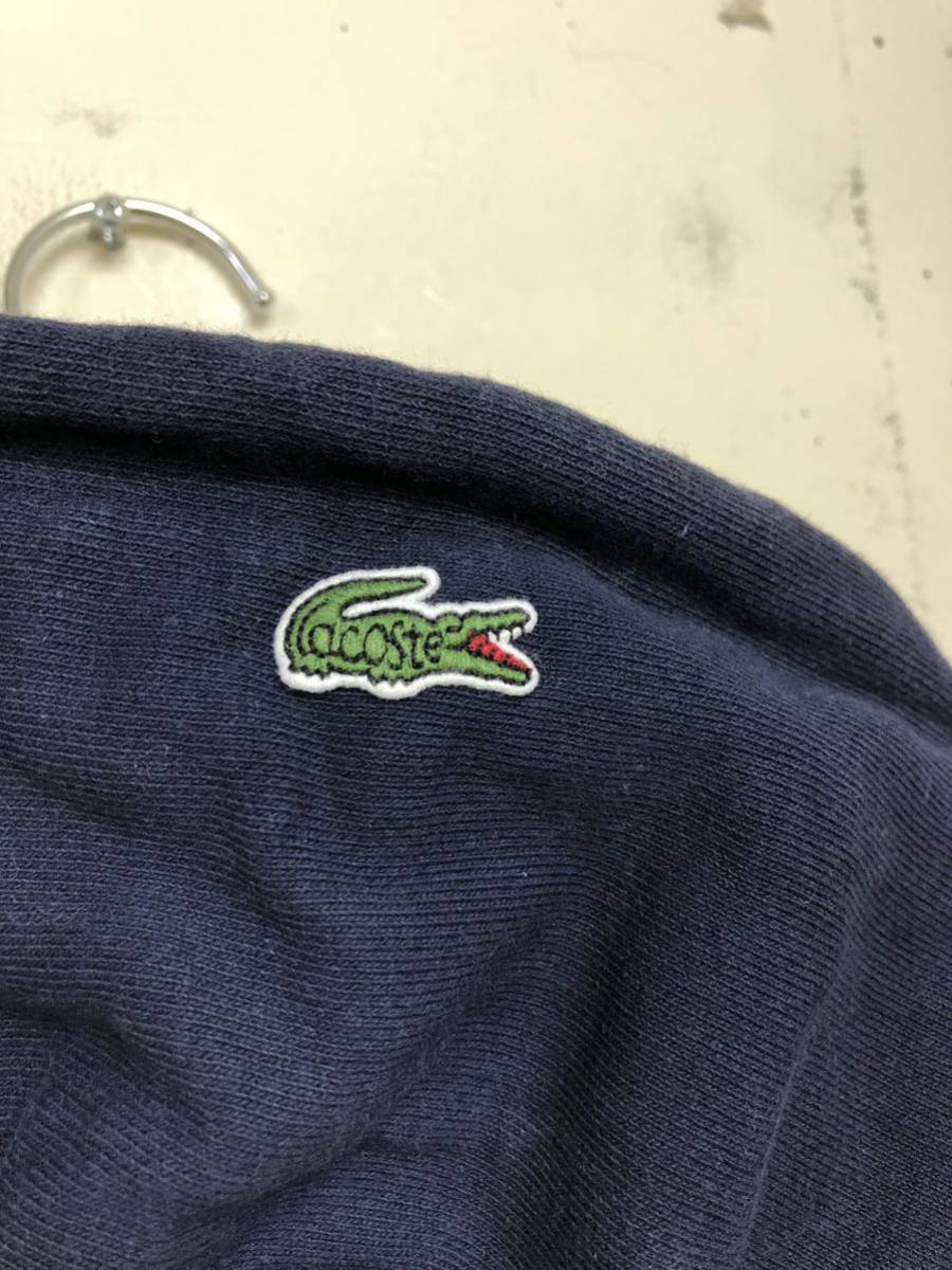 LACOSTE ラコステ　EXCLUSIVE EDITION スウェット　パーカー　ロゴプリント　紺　36_画像5