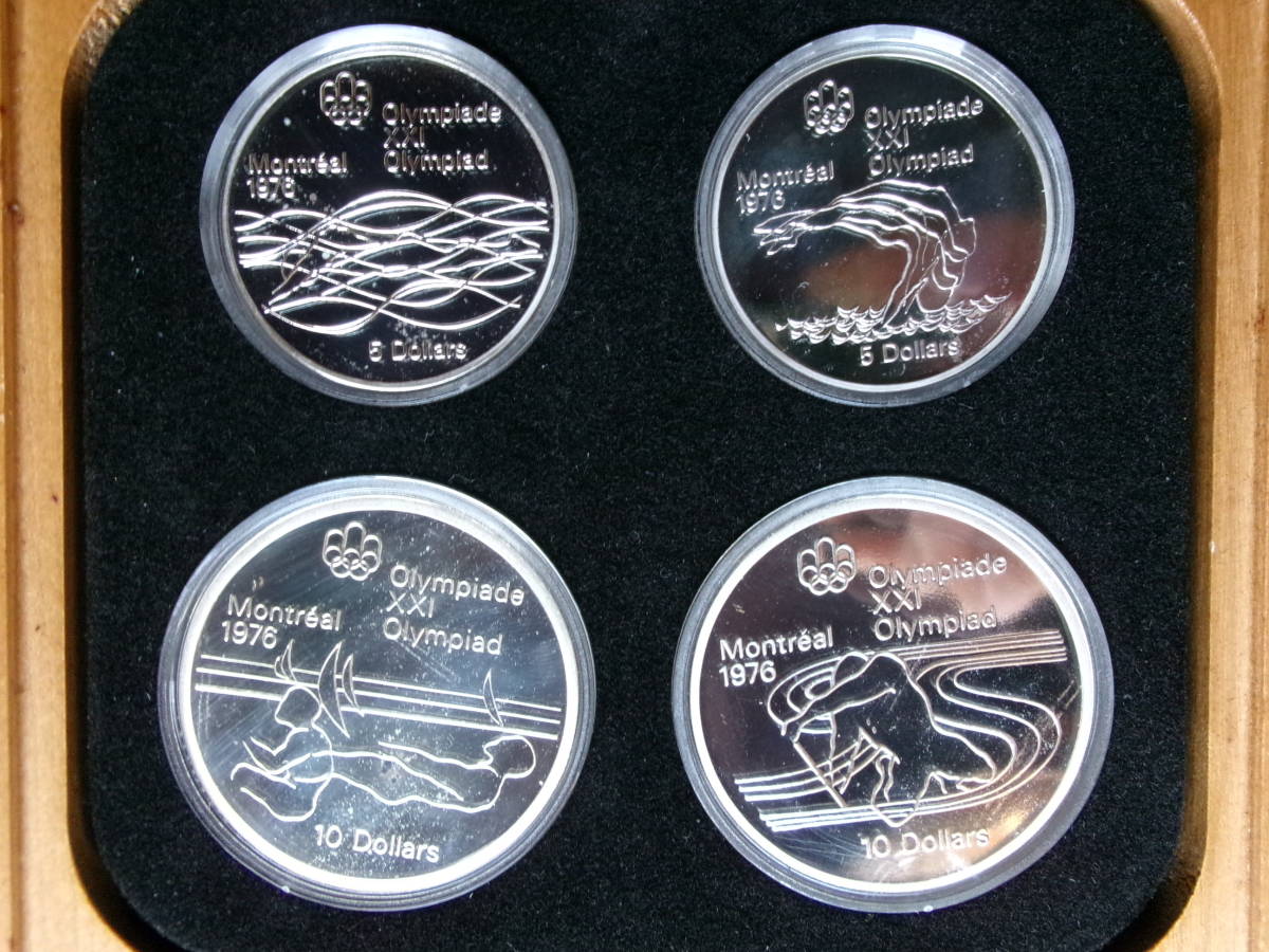 カナダコイン　1976年　モントリオールオリンピック　№3　記念銀貨　記念コイン　貨幣セット　共箱　オリンピック　カナダ　銀貨_画像2