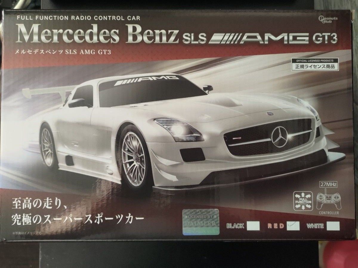 メルセデスベンツ　SLS AMG GT3 赤　ラジコン　正規ライセンス商品