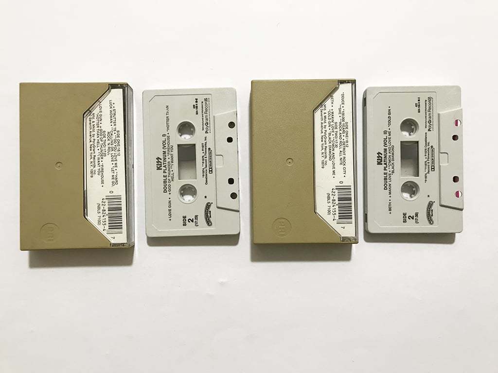 ■カセットテープ■キッス Kiss『Double Platinum Vol. I & II』ベスト盤 2本セット■同梱8本まで送料185円_画像2