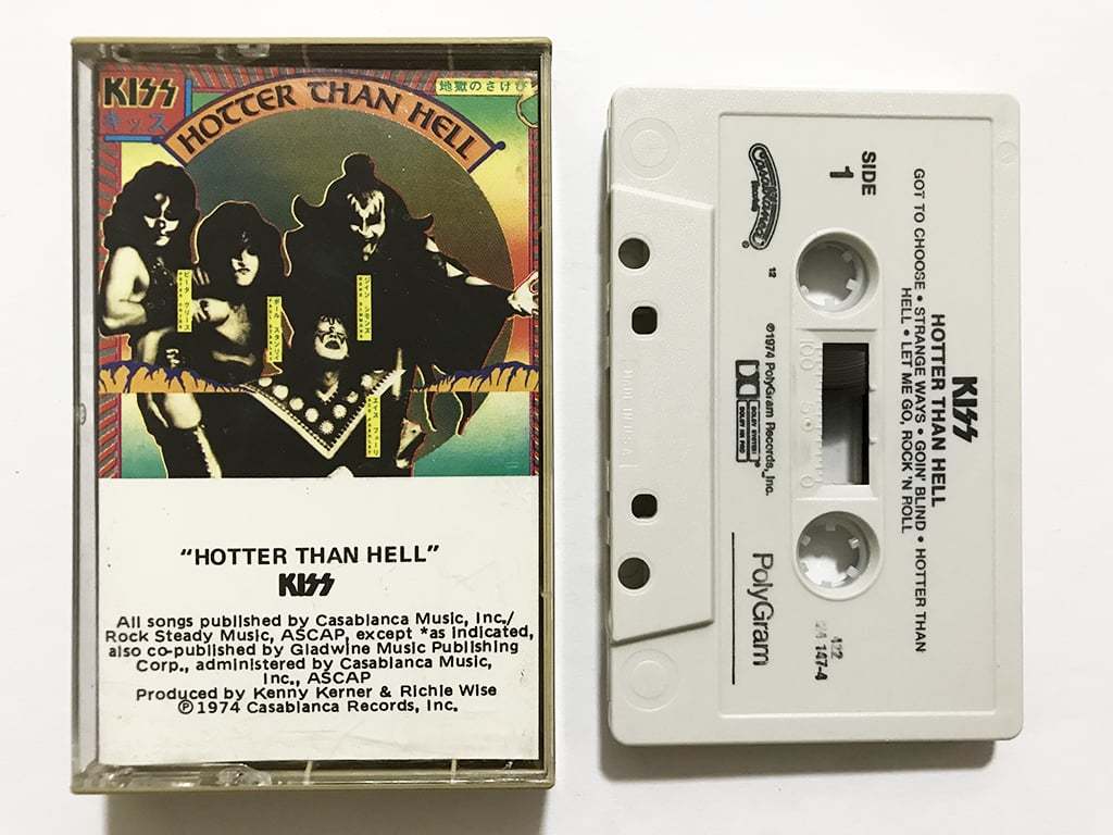 ■カセットテープ■キッス Kiss『Hotter Than Hell』地獄のさけび■同梱8本まで送料185円_画像1