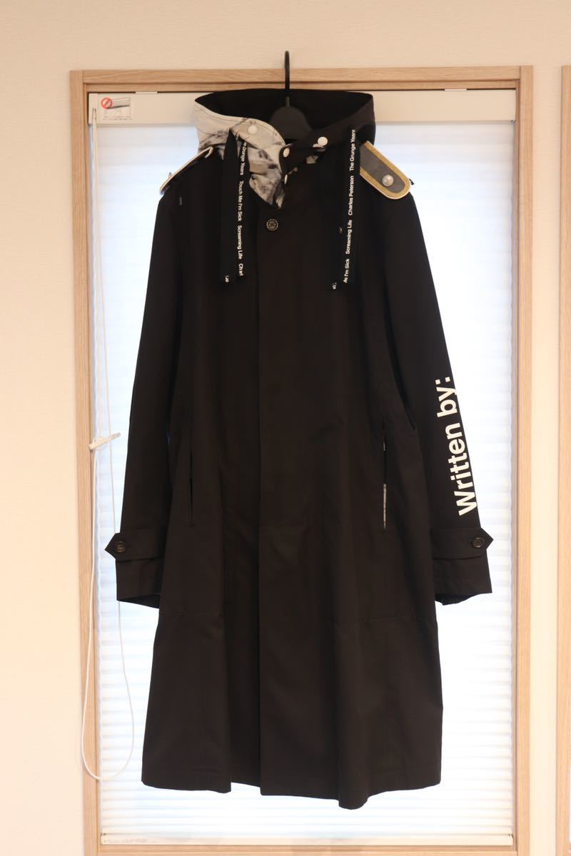 コート フード ロングコート ソロイストフード付きコート美品サイズ46オスカーチャールズピーターソン