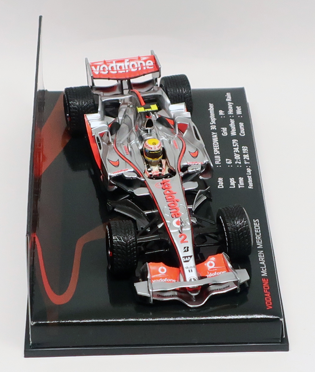 ミニチャンプス 1/43 富士スピードウェイ特注 マクラーレン メルセデス MP4-22 L.ハミルトン 2007 日本GP 優勝(ジャンク)_画像4