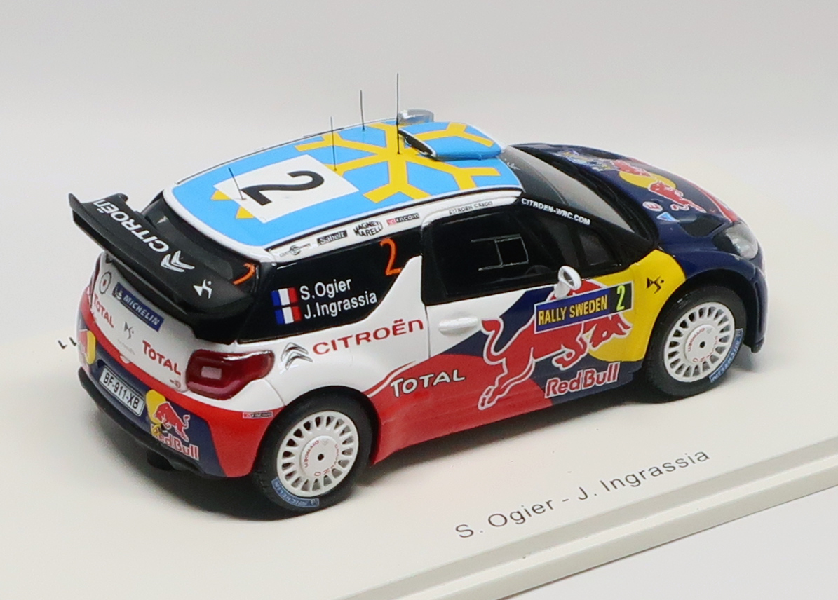 スパーク 1/43 シトロエン DS3 WRC 2011 スウェーデンラリー 4位 S.オジェ_画像7